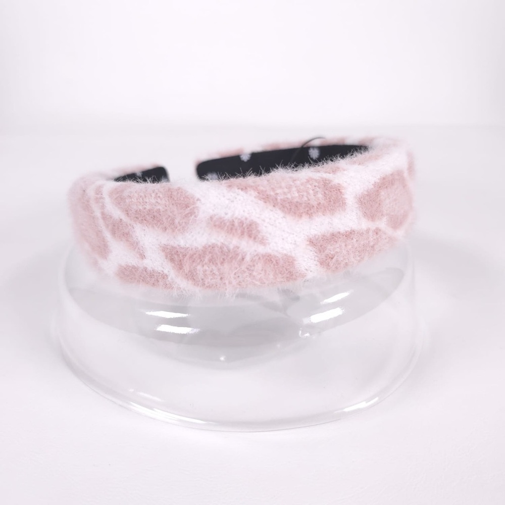 Lele Sadoughi New Leopard‎ Knit Alice Headband in Pink LSHA1214PL - Picture 13 of 16